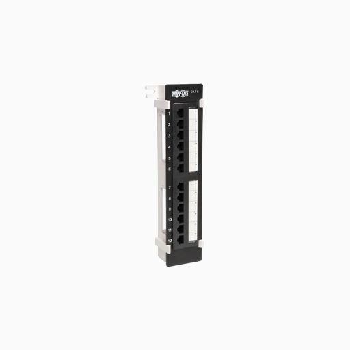 Tripp Lite N250-012 CAT6/CAT5 Wall-Mount Vertical, 12-Port