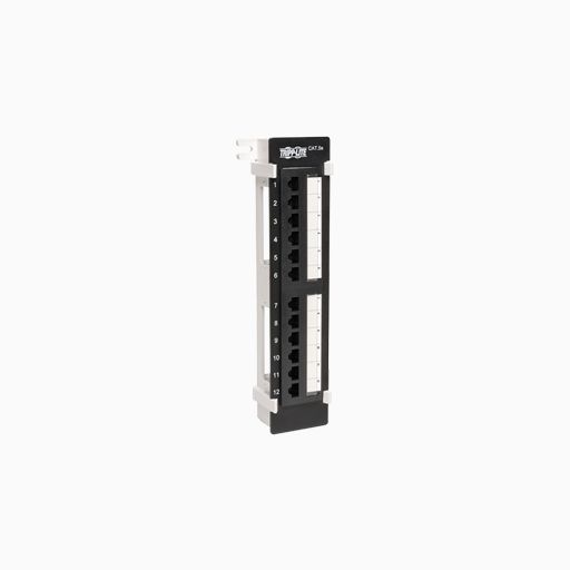 Tripp Lite N050-012 12-Port Wall-Mount CAT5e Patch Panel, 568B