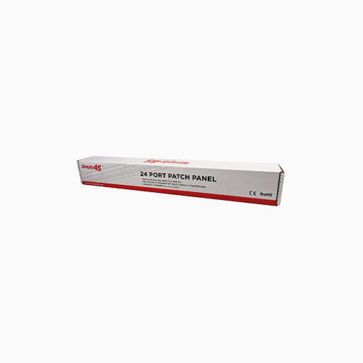 Simply45 S45-2624 CAT6 UTP 24-Port Loaded Patch Panel
