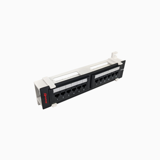 Simply45 S45-2512 Network Patch Panel, 12 Port CAT5E, Loaded