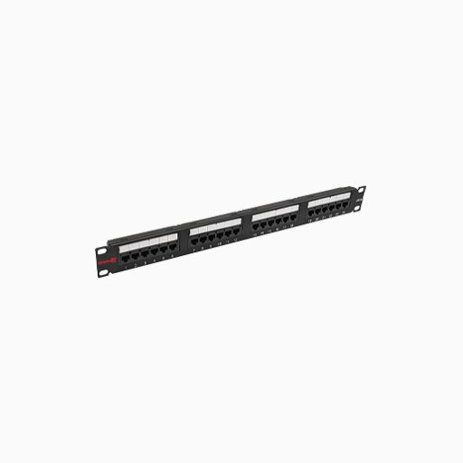 Simply45 S45-2524 Network Patch Panel, 24-Port CAT5E, Loaded