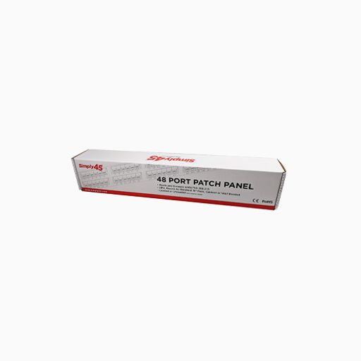 Simply45 S45-2648 48-Port Patch Panel, CAT6