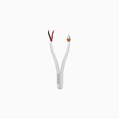 Genesis 53555012 RG59 18/2 Plenum Coaxial Cable, 20 AWG, FT6, 500'