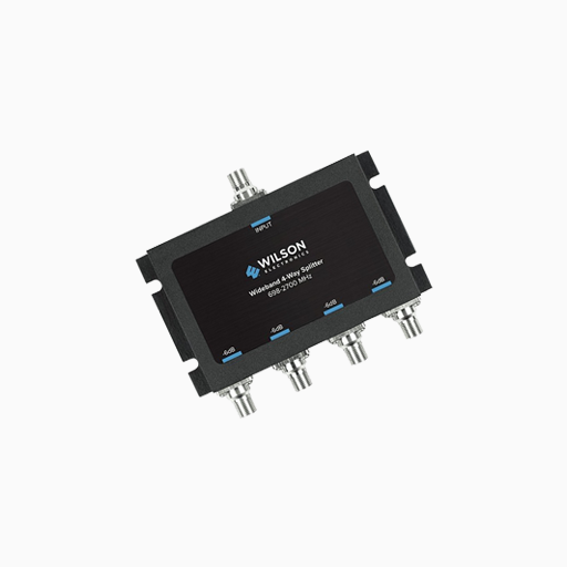 Wilson 850036 Coax Cable 4-Way Splitter, dB, 75 Ohms, F-Female