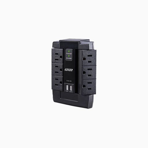 UltraTech 0E-SRGESWVL6 6-Outlet Swivel Surge Protector with USB