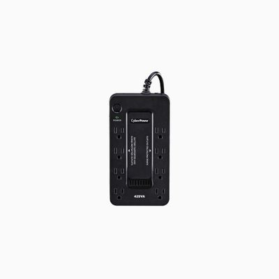 CyberPower ST425 Standby Series 8-Outlet UPS System, 425VA 260W