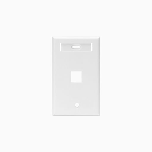 Leviton Single-Gang QUICKPORT™ Wallplates 1-Port, White