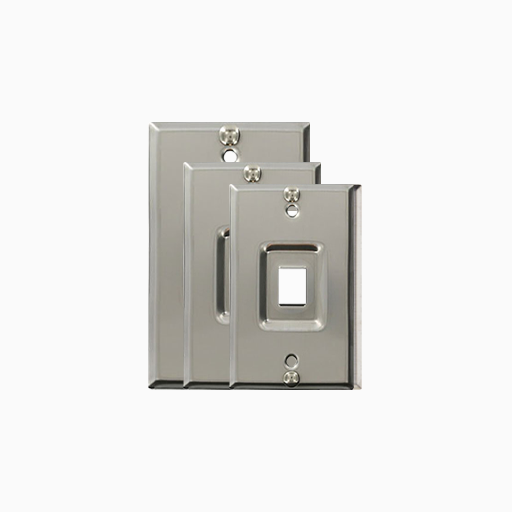 Leviton 4108W-1SP Recessed Stainless-Steel QuickPort