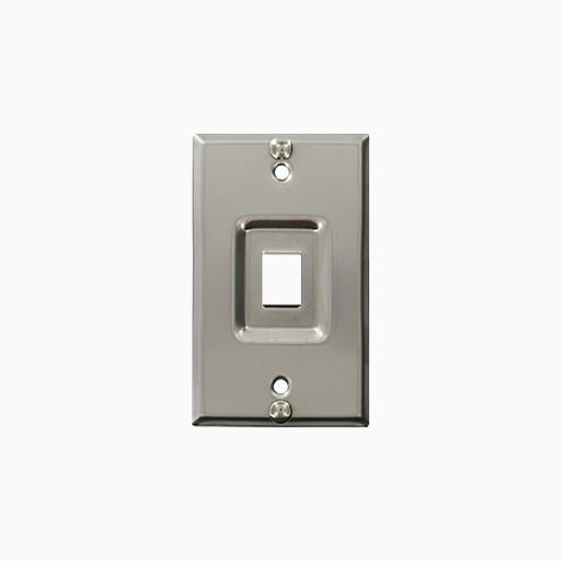 Leviton 4108W-1SP Recessed Stainless-Steel QuickPort