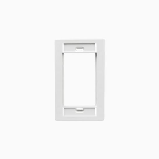 Leviton 41290-SMW Outlet Faceplate, White
