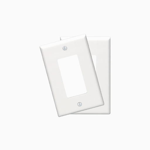 Leviton 80601-W 1-Gang Decora/GFCI Device Decora Wallplate, White