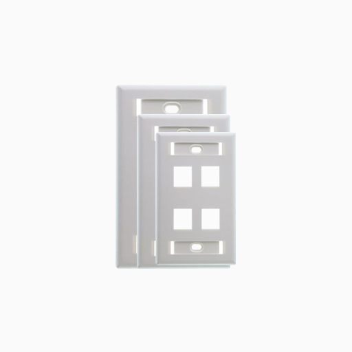 Belden AX102249 KeyConnect Single-Gang Faceplate, 4-Port