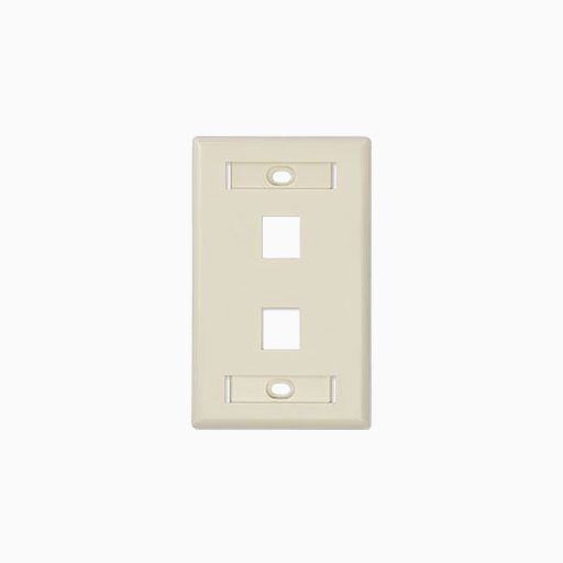 Belden AX102660 KeyConnect Single-Gang Faceplate, 1-Port