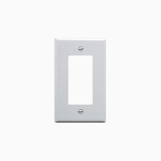 ICC IC107DFSWH Single-Gang Decorex Faceplate, One Insert Space