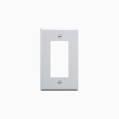 ICC IC107DFSWH Single-Gang Decorex Faceplate, One Insert Space