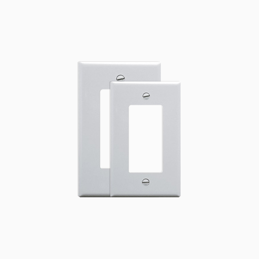 ICC IC107DFSWH Single-Gang Decorex Faceplate, One Insert Space
