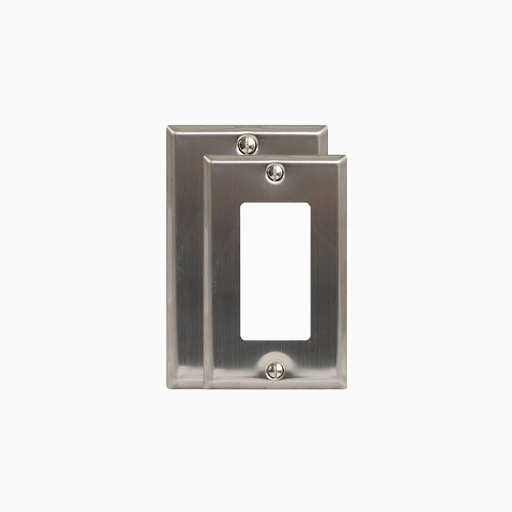 ICC IC107DFSSS Decorex Faceplate One Insert Space Stainless Steel