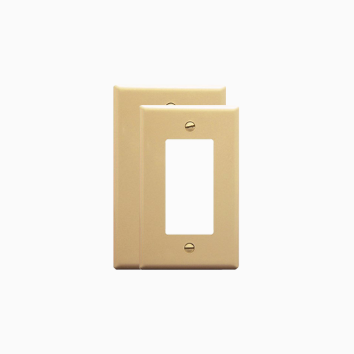 ICC IC107DFSIV Decorex Faceplate with One Insert Space, Ivory