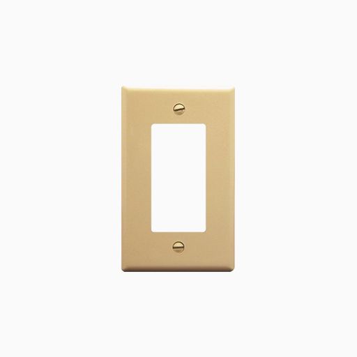 ICC IC107DFSIV Decorex Faceplate with One Insert Space, Ivory
