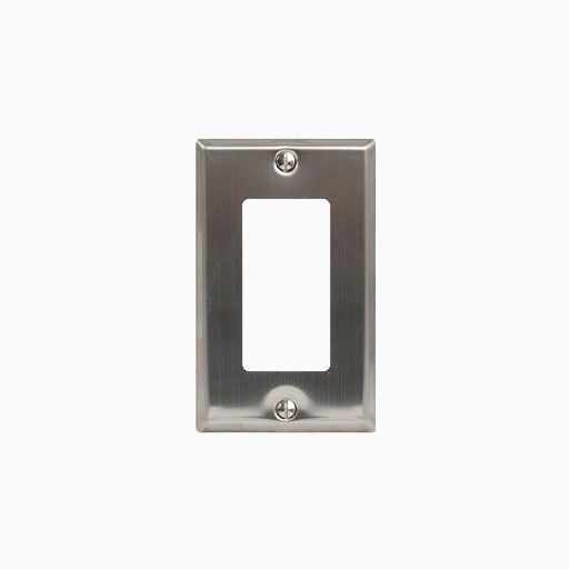 ICC IC107DFSSS Decorex Faceplate One Insert Space Stainless Steel