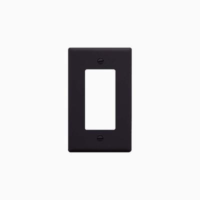 ICC IC107DFSBK Decorex Faceplate with One Insert Space, Black