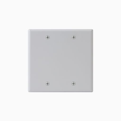 ICC IC630EBDWH Faceplate Blank with Double Gang, White