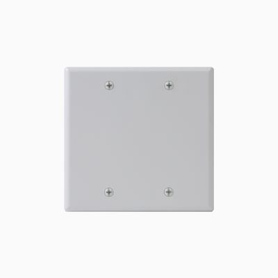 ICC IC630EBDWH Faceplate Blank with Double Gang, White