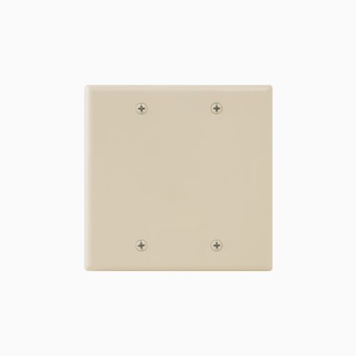 ICC IC630EBDAL Faceplate Blank with Double Gang, Almond