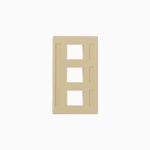 ICC IC107FM3IV Modular Furniture Faceplate EZ HD Style, Ivory