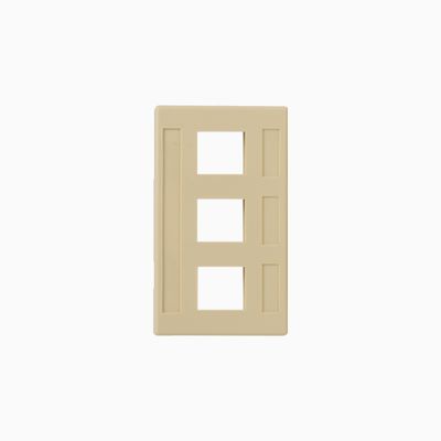 ICC IC107FM3IV Modular Furniture Faceplate EZ HD Style, Ivory