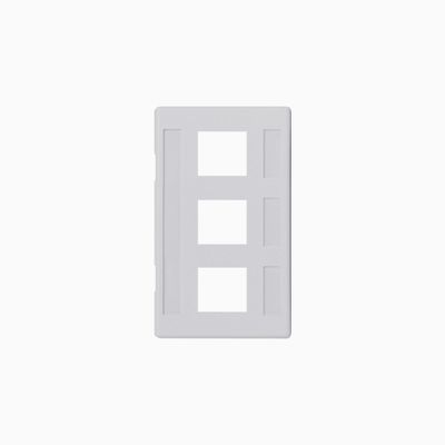 ICC IC107FM3WH Modular Furniture Faceplate EZ HD Style, White