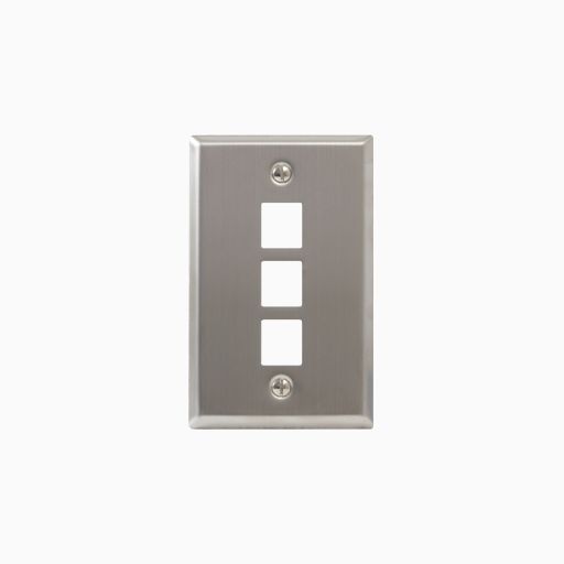 ICC IC107SF3SS Classic Stainless-Steel Faceplate EZ/HD Style