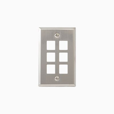 ICC IC107SF6SS Classic Stainless-Steel Faceplate EZ/HD Style