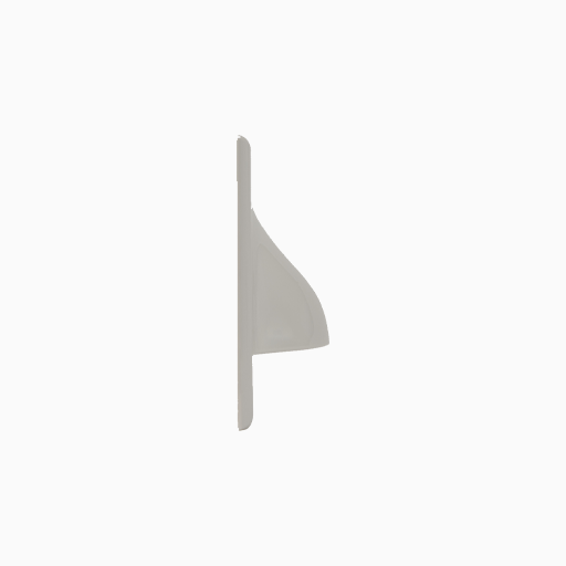 ICC IC640BSSWH Bulk Nose Faceplate in Single Gang, White