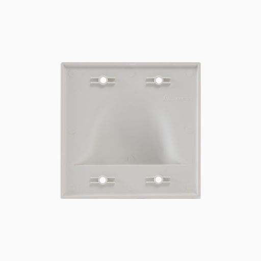 ICC IC640BDSWH Bulk Nose Faceplate in Double Gang, White