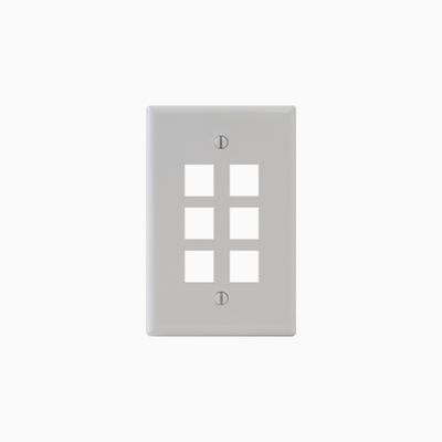 ICC IC107LF6WH Classic Oversized Faceplate Single Gang, White