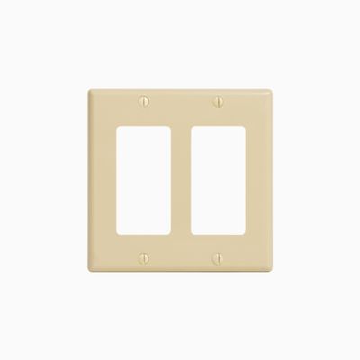 ICC IC107DFDIV Decorex Faceplate with Insert Spaces in Double Gang