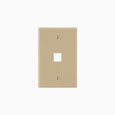ICC IC107LF1IV Classic Oversized Faceplate, One Port, Ivory