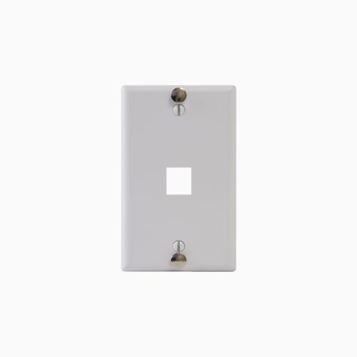 ICC IC107FFWWH Single-Gang Telephone Faceplate EZ/HD Style