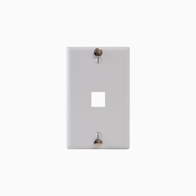 ICC IC107FFWWH Single-Gang Telephone Faceplate EZ/HD Style