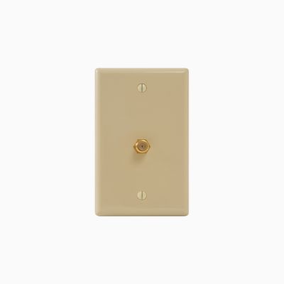 ICC IC630EG0IV Single-Gang Faceplate, F-Type Connector, Ivory