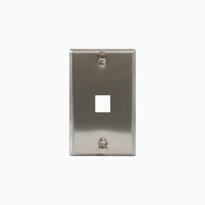 ICC IC107FFWSS Telephone Faceplate with Port for EZ HD Style