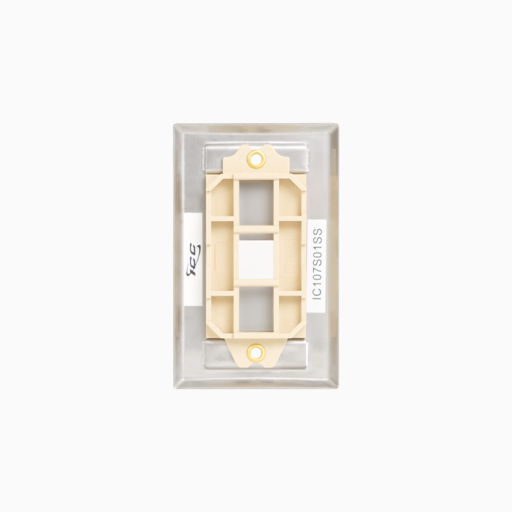 ICC IC107S01SS Station ID Single Gang Faceplate, 1-Port, EZ/HD Style