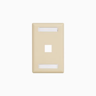 ICC IC107S01IV Station ID Faceplate with Port for EZ HD Style, Ivory
