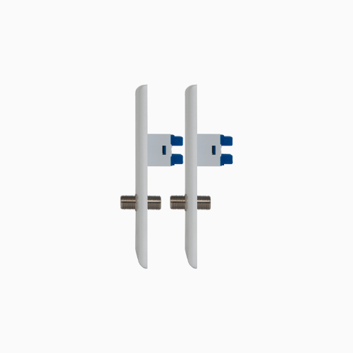 ICC ICRDS0F5WH Single Gang Faceplate, RJ45 CAT5e F-Type Connector