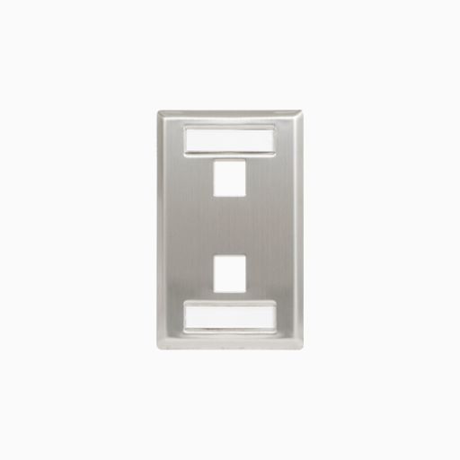 ICC IC107S02SS Station ID Faceplate with Ports for EZ HD Style