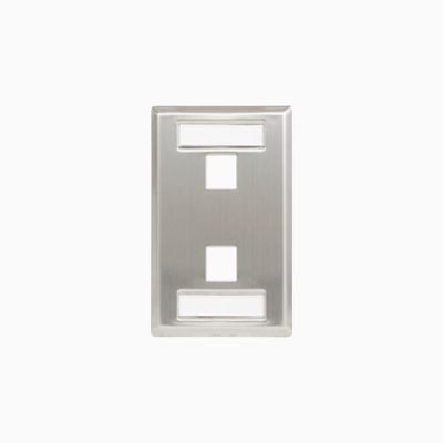 ICC IC107S02SS Station ID Faceplate with Ports for EZ HD Style