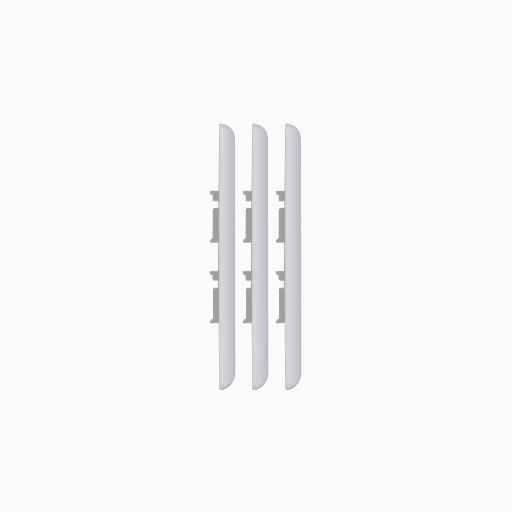 ICC IC107S2TWH Wall Plate, Faceplate, ID, 1-Gang, 2-Port, 10-Pack