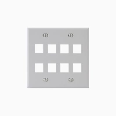 CC IC107FD8IV Classic Faceplate with Ports for EZ HD Style