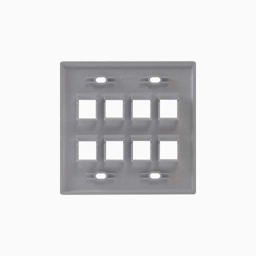 CC IC107FD8IV Classic Faceplate with Ports for EZ HD Style